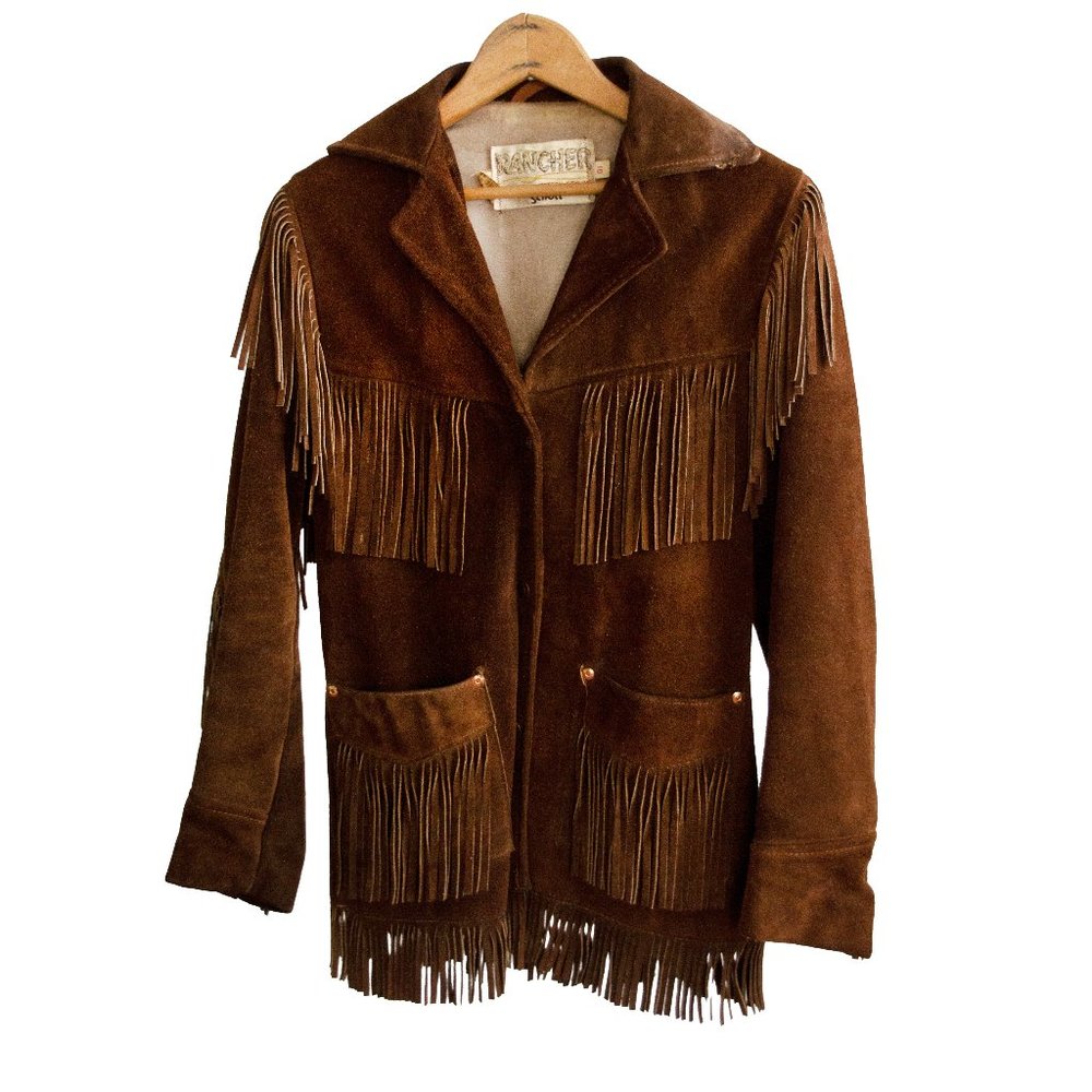 Rancher vintage fringe suede jacket by Schott